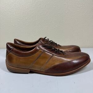 Magnanni Leather Oxfords Brown Two Tone EU 47 US 13M